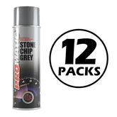 12X Promatic Stonechip Grey Spray Paint 500ml Spray Paint